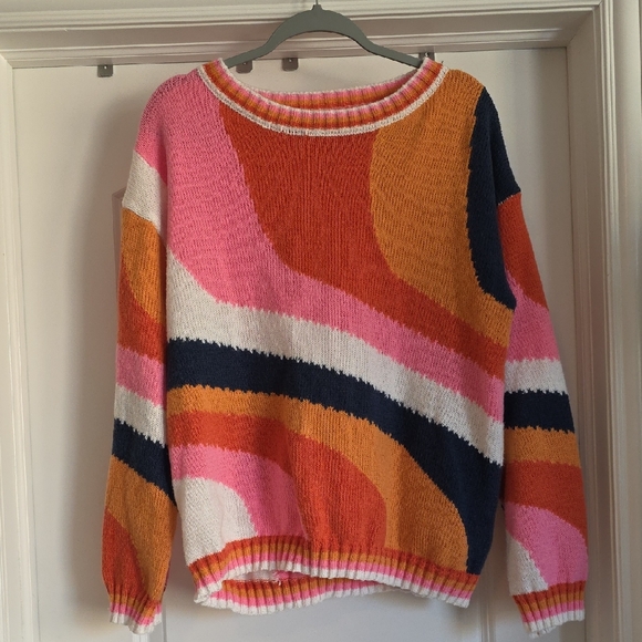 BiBi Sweaters - EUC XL BiBi Vibrant Multicolor Women's Sweater